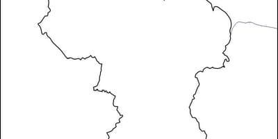 空白的地图圭亚那